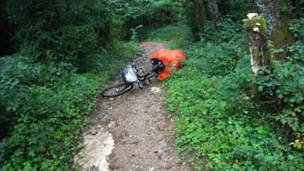 Fahrrad im Schlamm